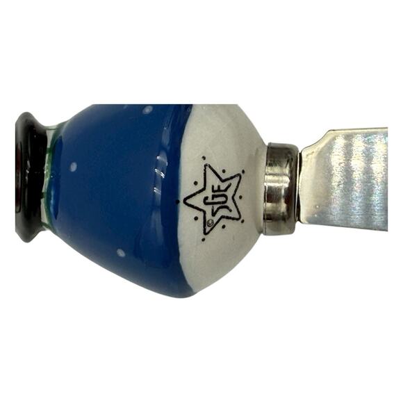 Vintage Christmas Cheese Spreader Knife Knives Snowman Stainless Steel EUC - Picture 4 of 5